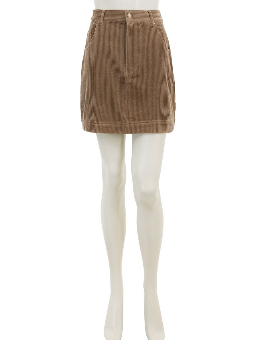 Wholesale Oakfield Skirt In Taupe Corduroy Skirts