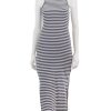 Online Benson Stripe Midi Dress In Ash Navy And Moonstone Casual + Knit Dresses