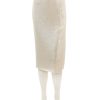 Clearance Celine Midi Wrap Skirt In Ivory Sequin Skirts