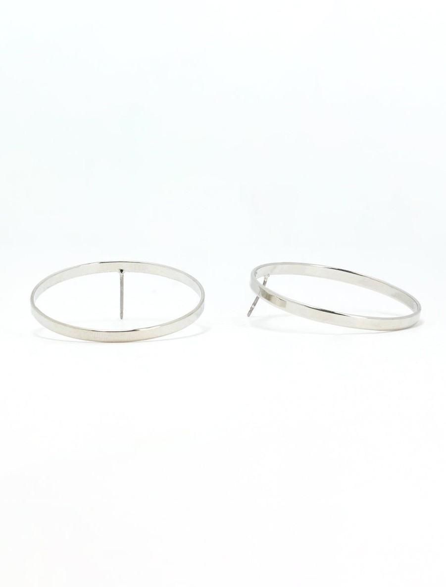 Wholesale Xl Open Circle Stud Earrings Hoops