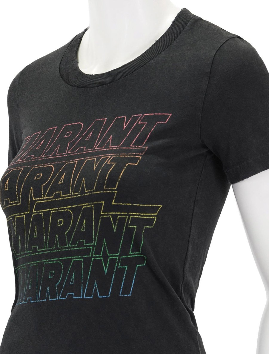 Clearance Ziliani Tee In Faded Black Lounge Tops + Sweatshirts