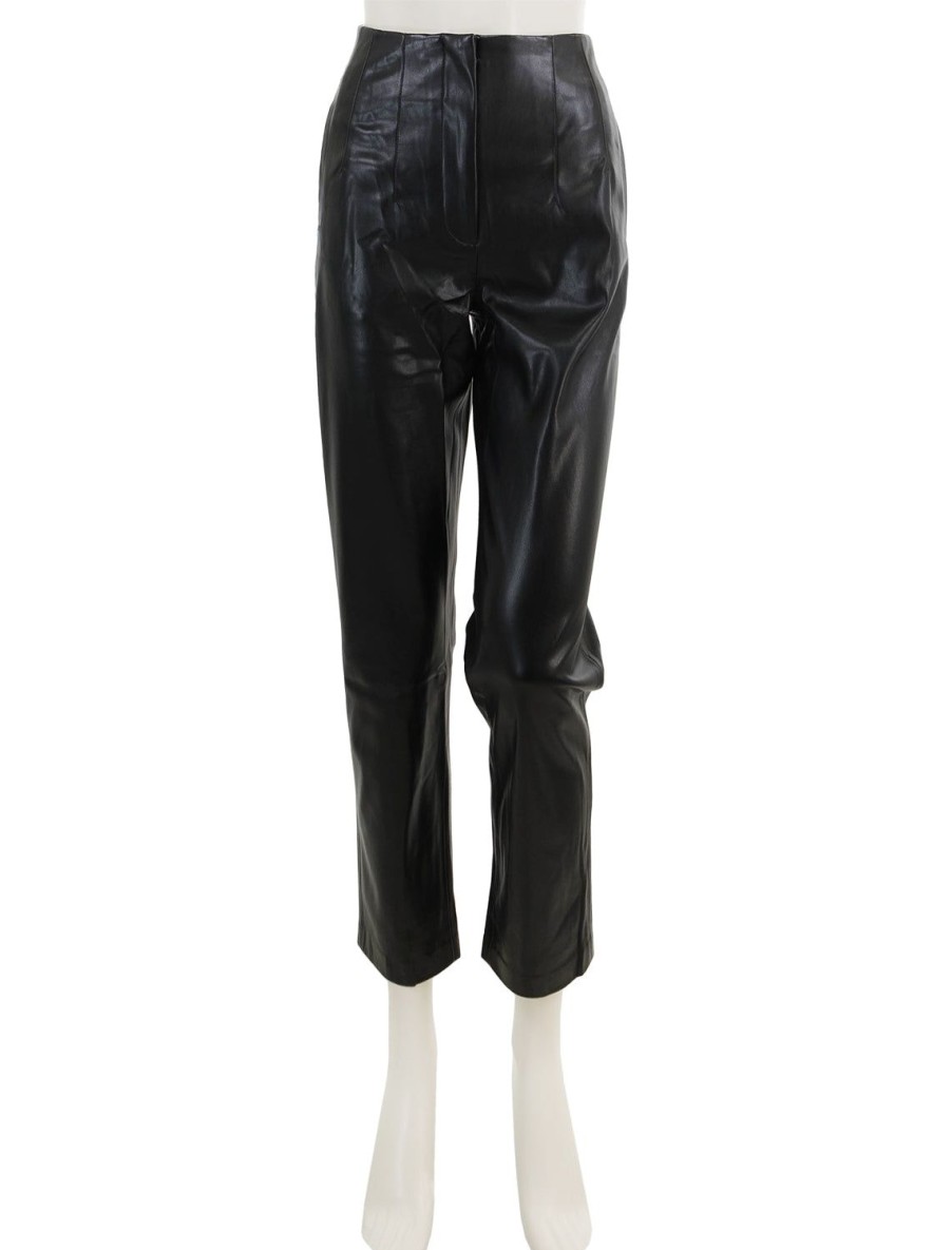 New Keaton Pants In Black Leather + Suede Pants