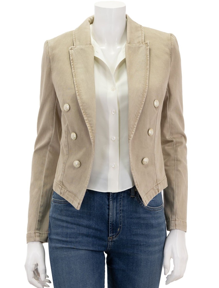 Online Wayne Crop Jacket In Sand Dune Blazers