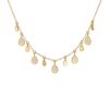 Hot Teardrop Charm Necklace In Gold Chain Necklaces