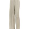 Wholesale Crepe Wide Leg Utility Pant In Sepia Trousers