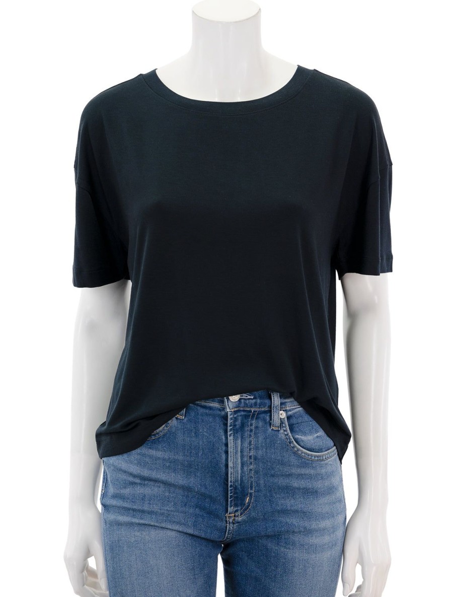 New Gisele Everyday Tshirt In Black Lounge Tops + Sweatshirts