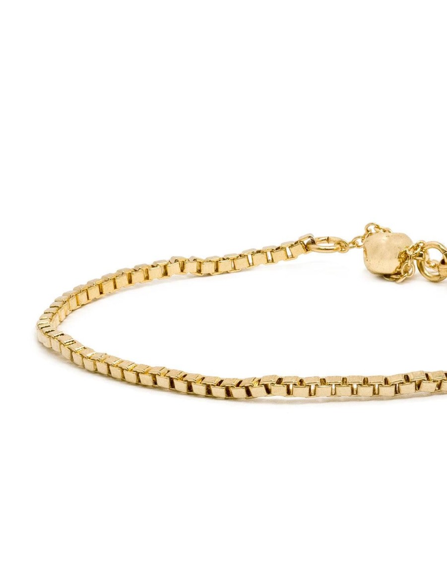 Best Box Chain Slider Bracelet Delicate