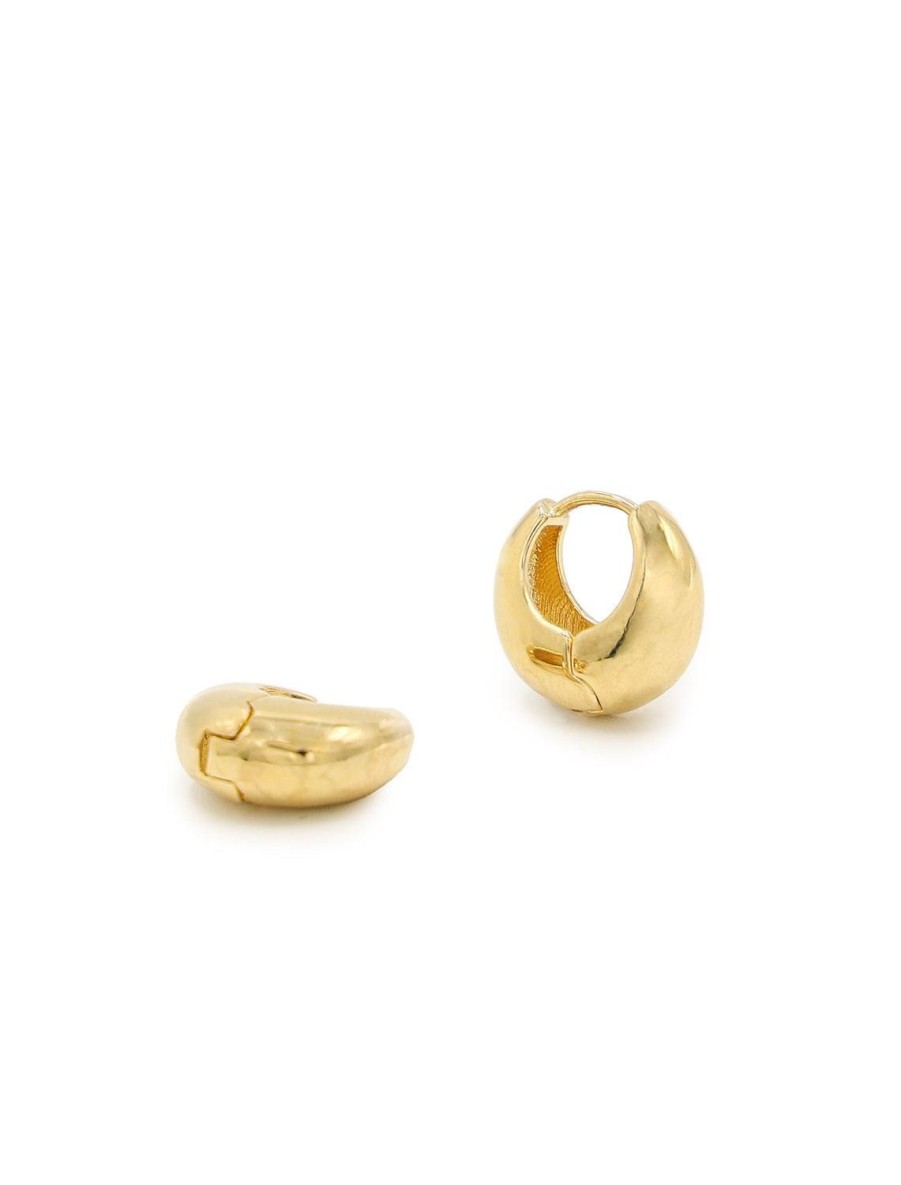 New Graduated Chunky Huggies In Gold Hoops