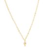 Clearance Initial And Cz Necklace In Gold | Y Delicate