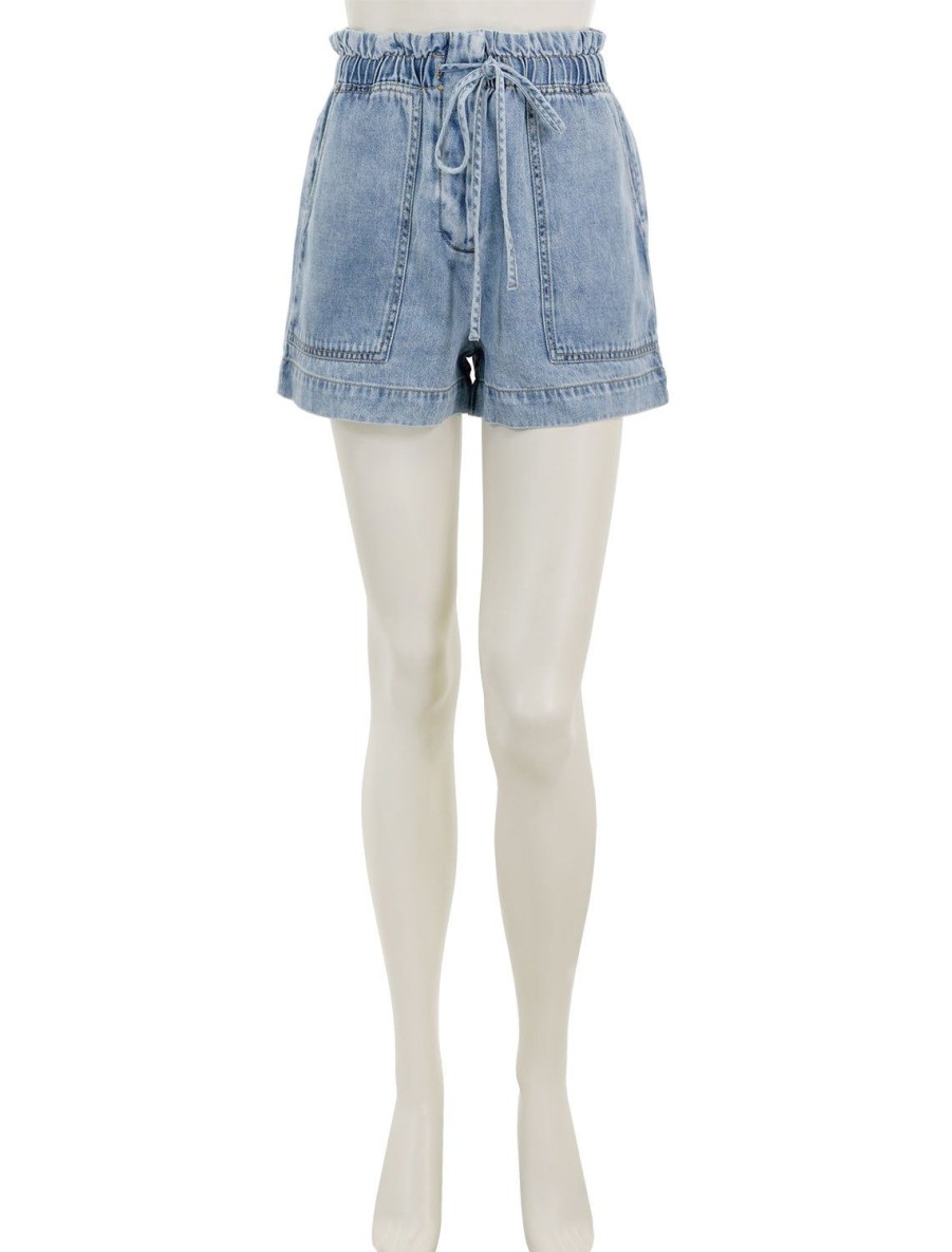 Online Foster Shorts In Faded Indigo Chambray Shorts