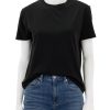 Online Short Sleeve Iconic Boyfriend Crew In Black Lounge Tops + Sweatshirts