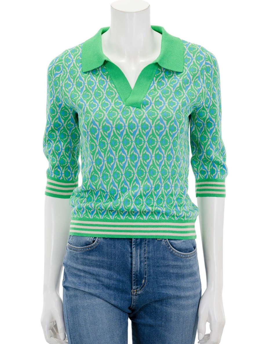 New Palva Polo In Vert Pullover Sweaters