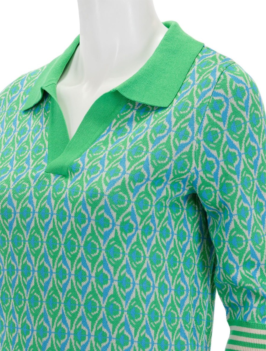 New Palva Polo In Vert Pullover Sweaters