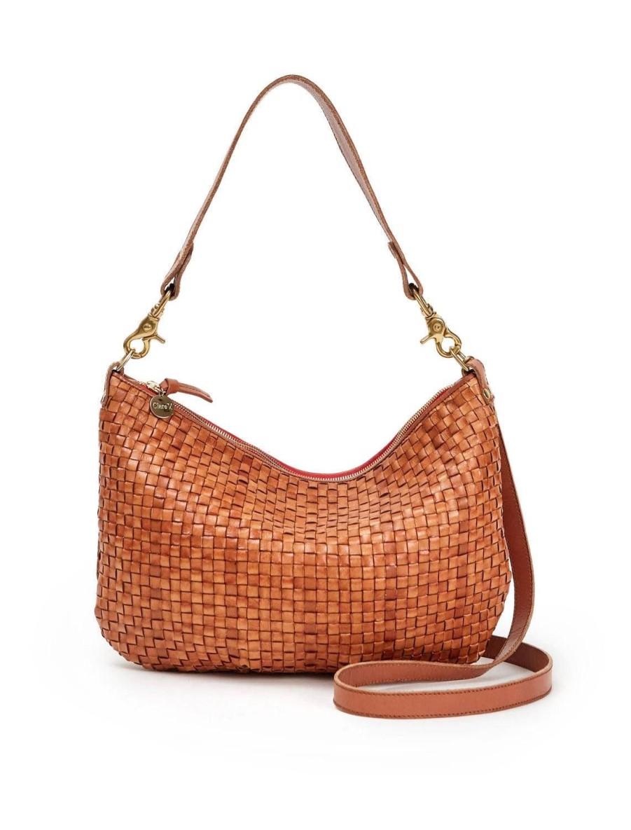 Best Moyen Messenger In Natural Woven Checker Shoulder Bags