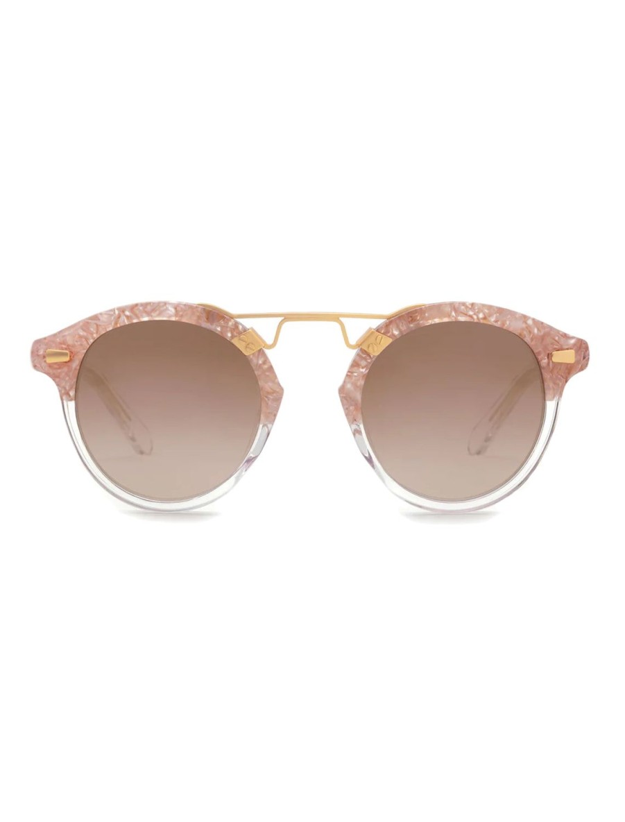 Wholesale Stl Ii | Camellia To Crystal 24K Mirrored Sunglasses