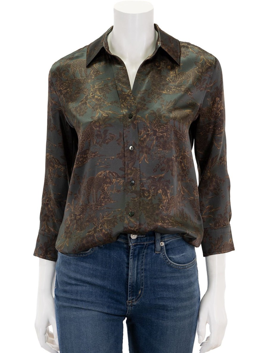 Best Dani In Charcoal Multi Safari Blouses