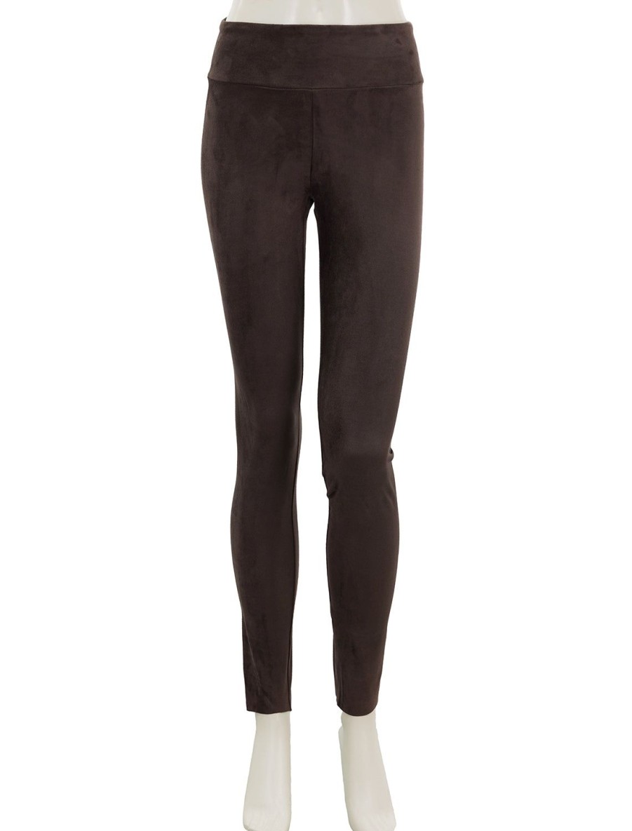 Online Vegan Suede Leggings In Chocolate Pants