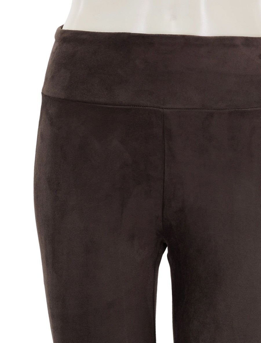 Online Vegan Suede Leggings In Chocolate Pants