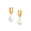 New Petite Colette Pearl Earrings In Gold Drops