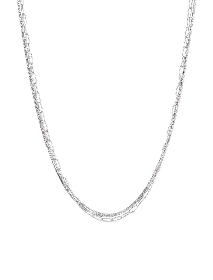 Clearance Rosalie Necklace In Silver Chain Necklaces