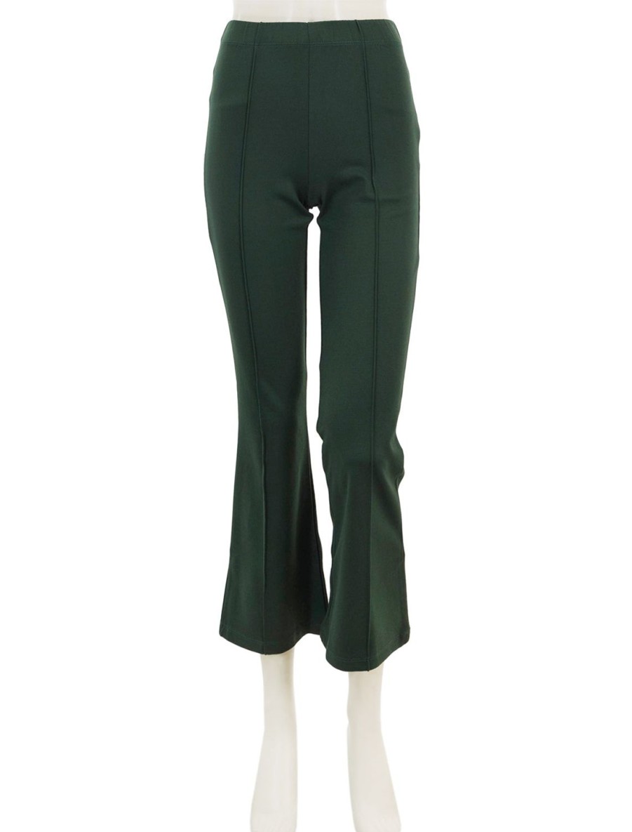 Hot Le Flare Ponte Pant In Forest Lounge Bottoms + Sweatpants