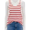 Clearance Printed Tank In Red And White Stripe Tanks