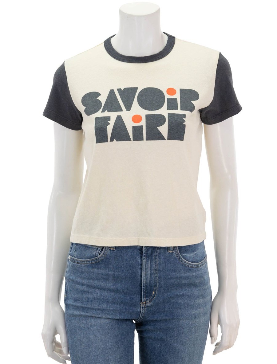 Hot Savoir Faire Goodie Goodie Ringer Tee Tees