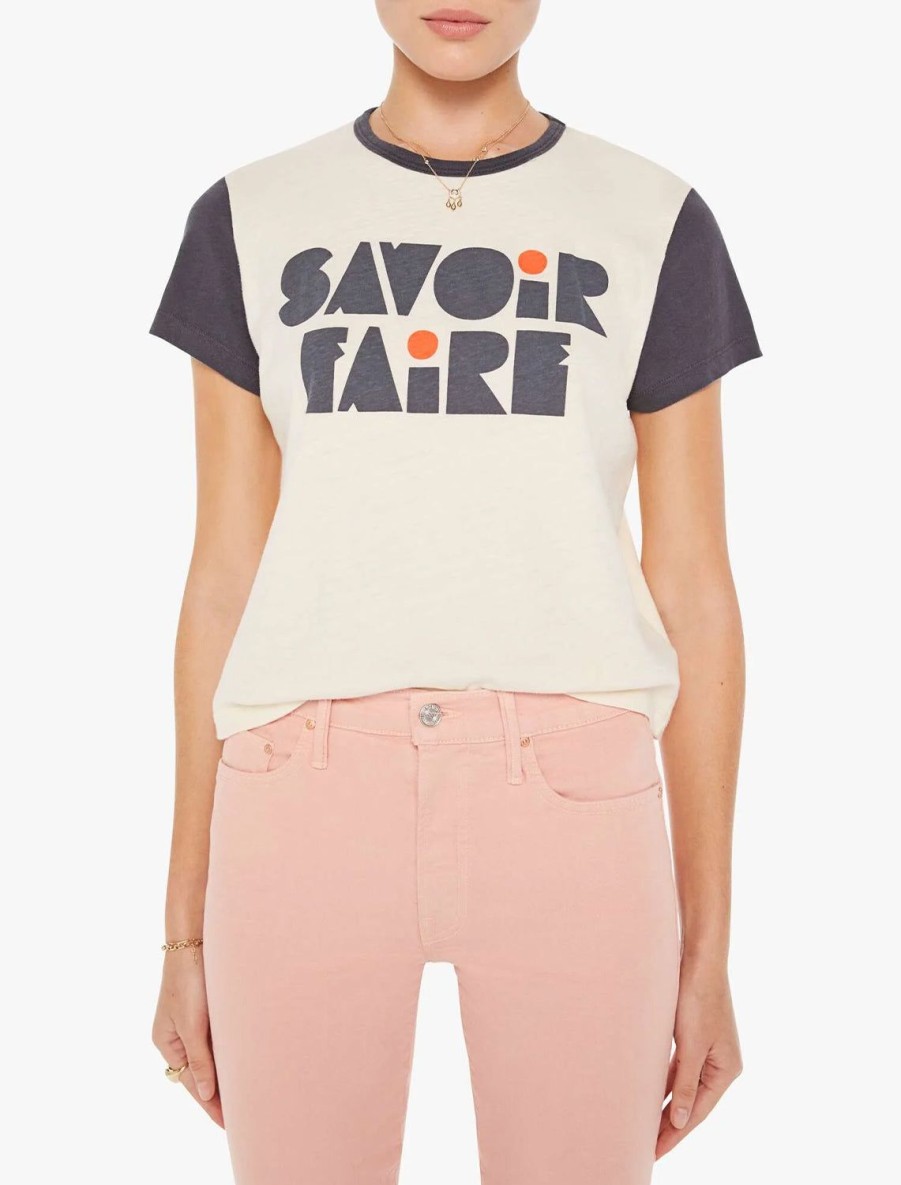 Hot Savoir Faire Goodie Goodie Ringer Tee Tees