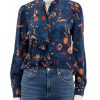 Online Ashlyn Blouse In Blue Dahlia Buttondowns + Shirts