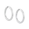 Best 25Mm Tube Hoops In Silver Hoops