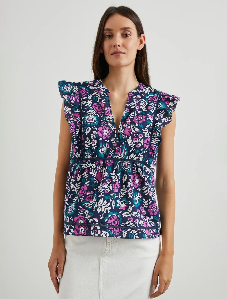 Best Misha Top In Woodblock Floral Blouses