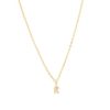 Hot Initial And Cz Necklace In Gold | K Delicate