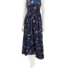 Wholesale Luca Dress In Blue Dahlia Printed Dresses