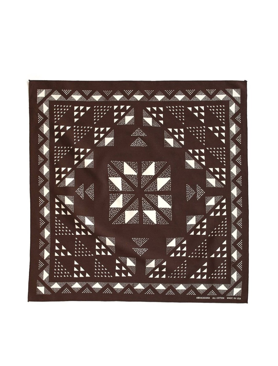 Clearance Quilt Bandana - Brown Scarves