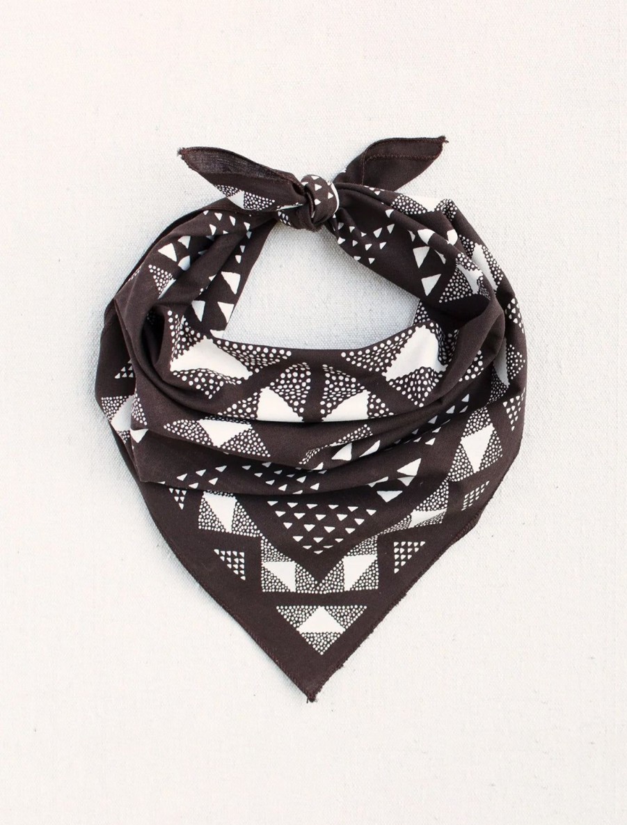 Clearance Quilt Bandana - Brown Scarves