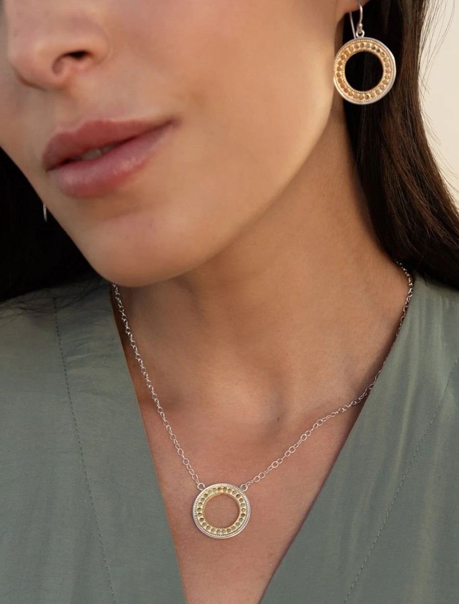 New Classic Open Circle Necklace | 16-18" Delicate