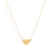 Clearance Heartbeat Charm Necklace In Gold Delicate