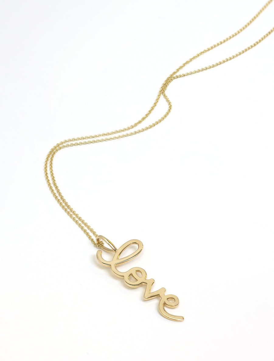 New Large Pure Love Charm Necklace Delicate