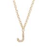 Clearance Diamond And 14K Initial J Necklace Delicate