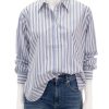 Best Hava Top In Indigo Sorrento Stripe Buttondowns + Shirts