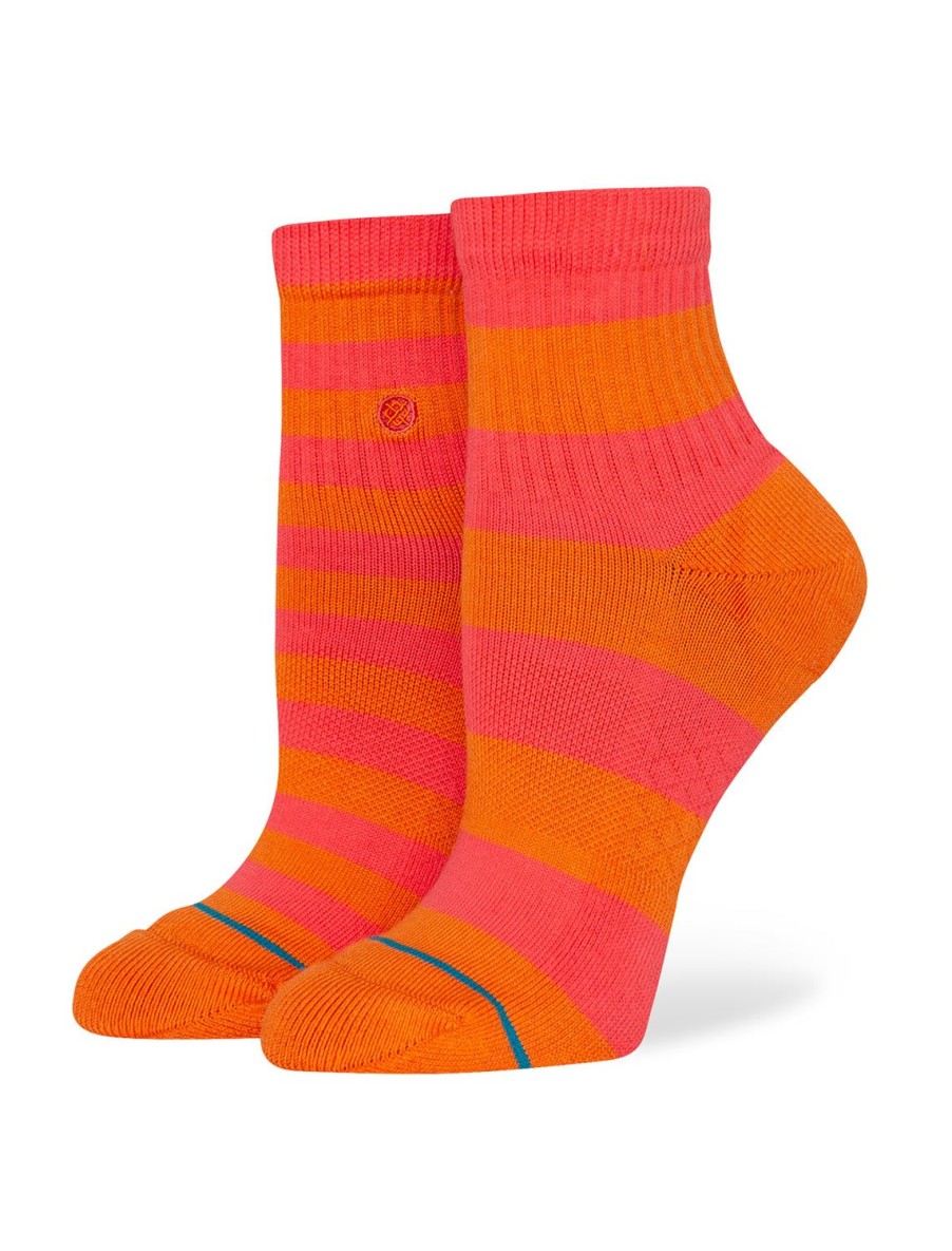 Best Cotton Quarter Socks In Balancing Act Orange Socks