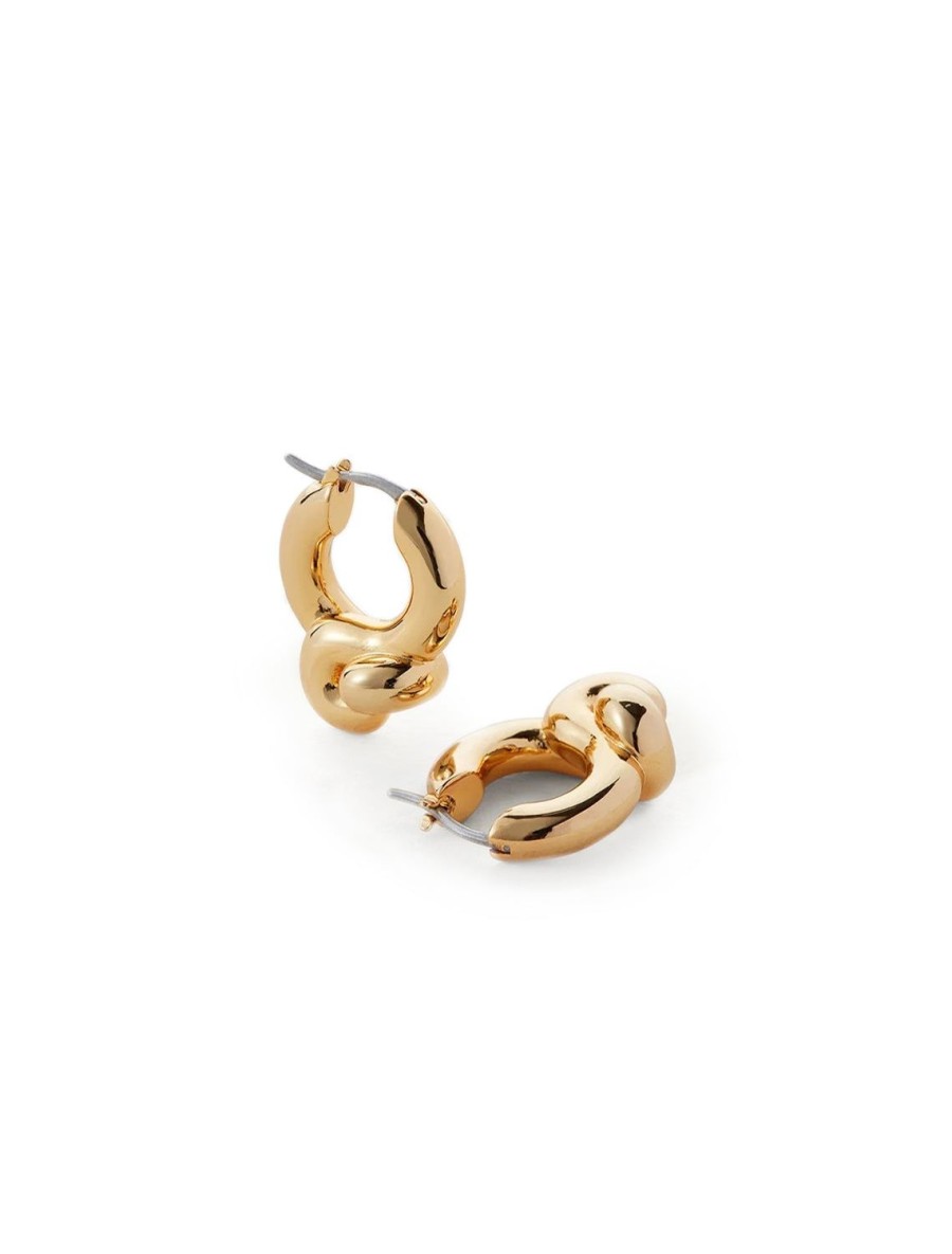 Online Maeve Small Hoops In Gold Hoops