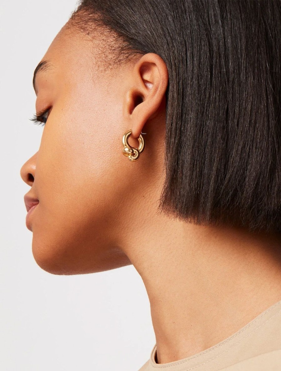 Online Maeve Small Hoops In Gold Hoops