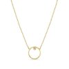 Online 14K Circle And Diamond Necklace | 16-17-18" Length Delicate