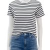 Wholesale Classic Jersey Short Sleeve Stripe Boy Tee In Black And White Stripe Tees