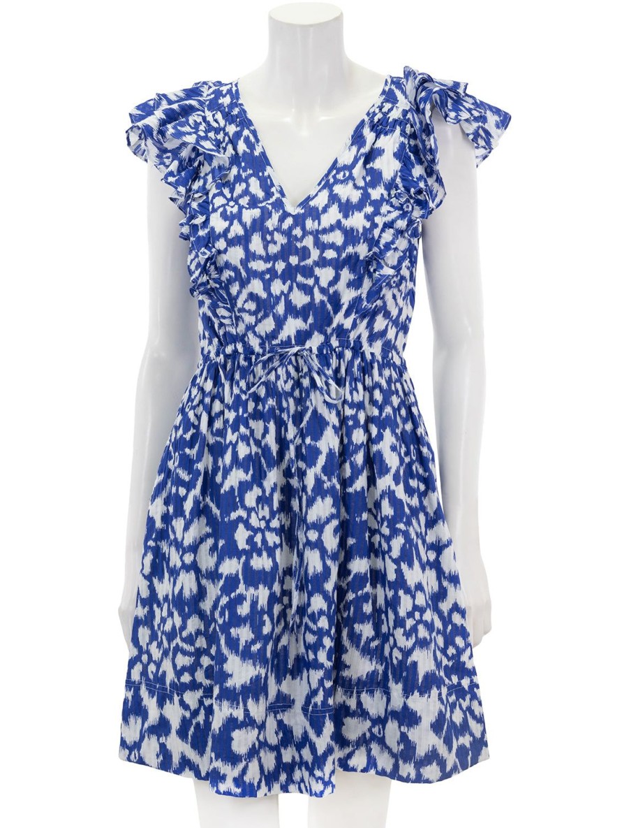 Clearance Felka Dress In Bluing Printed Dresses