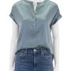 New Sandwashed Silk Desmond Top In Lead Blouses