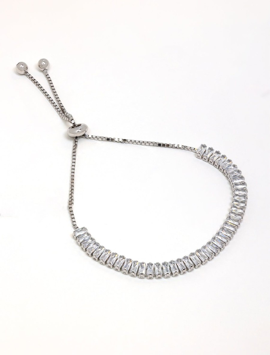 Wholesale Teagan Tennis Slide Bracelet Delicate