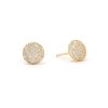 Online Cz Button Studs In Gold Studs