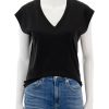 Online Iconic Vneck Dolman Tee In Black Tees